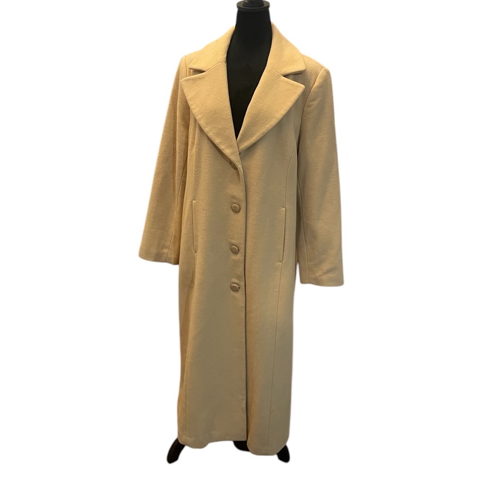 Chadwicks vintage full-length single breast camel-colored wool coat,Large - Picture 8 of 9